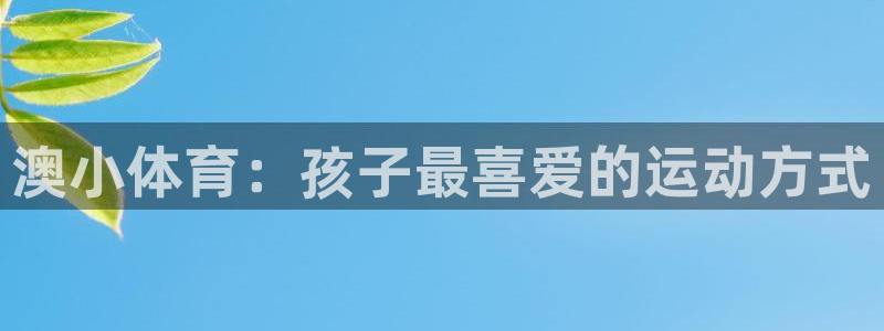 球客岛：澳小体育：孩子最喜爱的运动方式